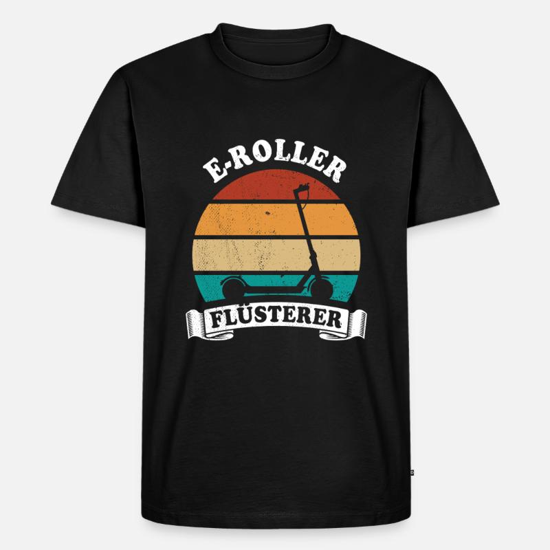 E-Roller Flüsterer E-Scooter, Elektro Roller - Männer Premium Bio T-Shirt - Schwarz