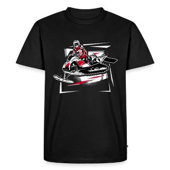 Snowmobil - snowmobile - snowmobile - Men's Premium Organic T-Shirt - black - Front - Nico (187cm)