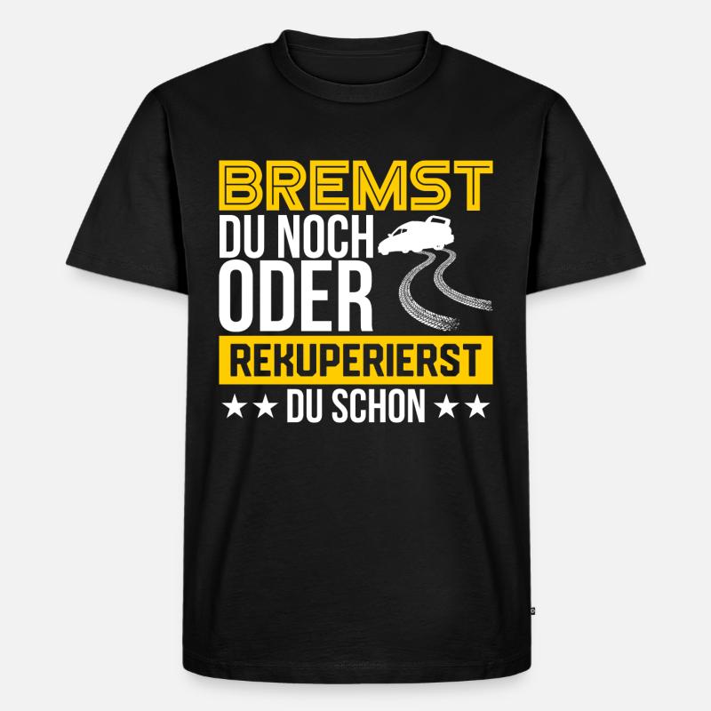 E-Auto Geschenk - Männer Premium Bio T-Shirt - Schwarz