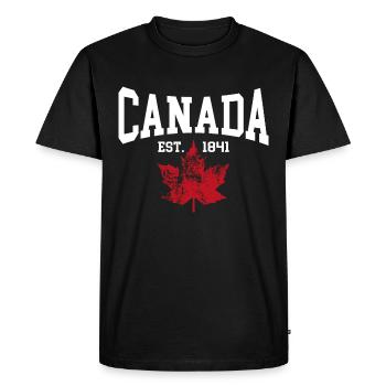 Canada - T-shirt Premium bio Homme - noir - Devant - Nico (187cm)