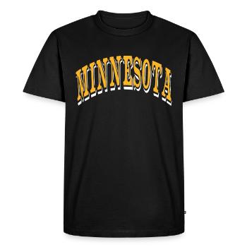 Minnesota - T-shirt Premium bio Homme - noir - Devant - Nico (187cm)