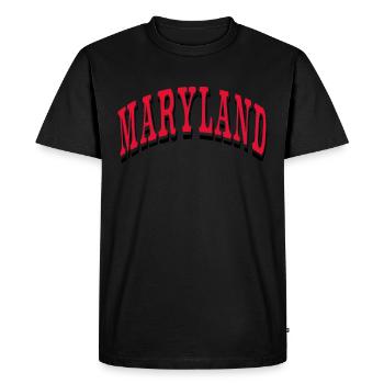 Maryland - T-shirt Premium bio Homme - noir - Devant - Nico (187cm)