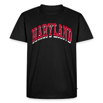 Maryland - T-shirt Premium bio Homme - noir - Devant - Nico (187cm)