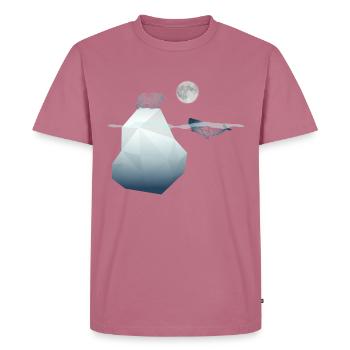 L’Arctique - T-shirt Premium bio Homme - mauve - Devant - Nico (187cm)