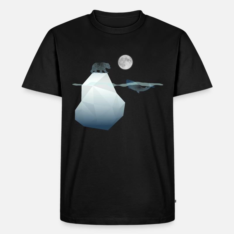 Die Arktis - Männer Premium Bio T-Shirt - Schwarz