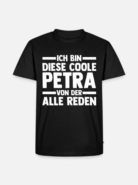 Name Petra - Männer Premium Bio T-Shirt - Schwarz