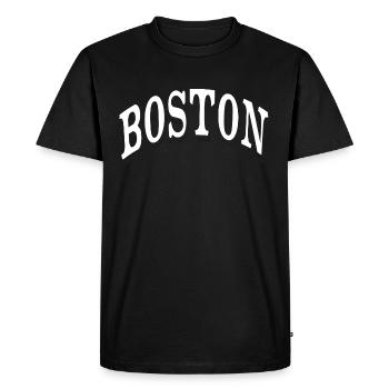 Boston - T-shirt Premium bio Homme - noir - Devant - Nico (187cm)