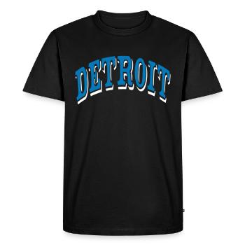 Detroit - T-shirt Premium bio Homme - noir - Devant - Nico (187cm)