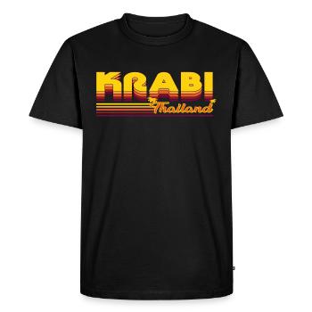 Krabi in Thailand, summer holiday design - Men's Premium Organic T-Shirt - black - Front - Nico (187cm)