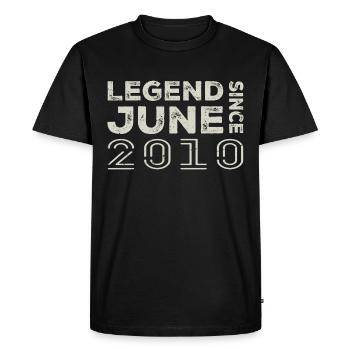 June 2010 Birthday June 2010 June Gift 2010 - Men's Premium Organic T-Shirt - black - Front - Nico (187cm)
