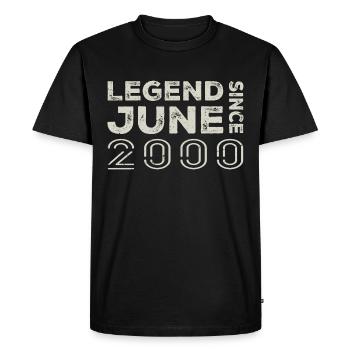 June 2000 Birthday June 2000 June Gift 2000 - Men's Premium Organic T-Shirt - black - Front - Nico (187cm)