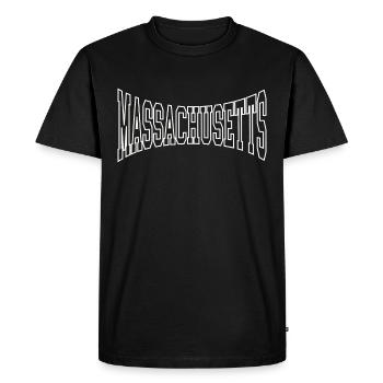 Massachusetts - T-shirt Premium bio Homme - noir - Devant - Nico (187cm)