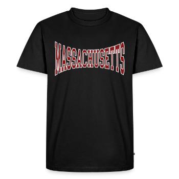 Massachusetts - T-shirt Premium bio Homme - noir - Devant - Nico (187cm)