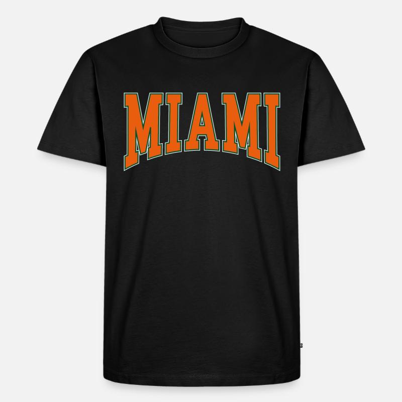 Miami - Männer Premium Bio T-Shirt - Schwarz