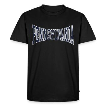 Pennsylvanie - T-shirt Premium bio Homme - noir - Devant - Nico (187cm)