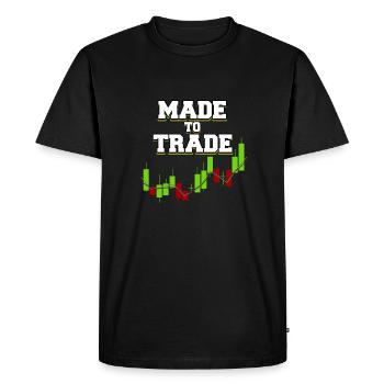 Trading Trader Stock Market Trader Forex Gift - Men's Premium Organic T-Shirt - black - Front - Nico (187cm)