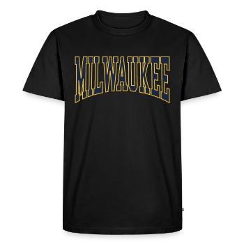 Milwaukee - Men's Premium Organic T-Shirt - black - Front - Nico (187cm)