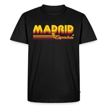 Madrid, summer holiday design of the capital - Men's Premium Organic T-Shirt - black - Front - Nico (187cm)