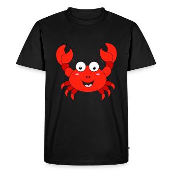 Red crab cancer - Men's Premium Organic T-Shirt - black - Front - Nico (187cm)