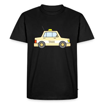 Taxi - T-shirt Premium bio Homme - noir - Devant - Nico (187cm)