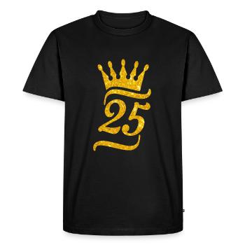 25 ans anniversaire idée cadeau drôle homme femme - T-shirt Premium bio Homme - noir - Devant - Nico (187cm)
