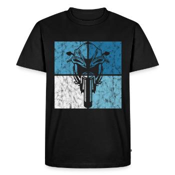 Motocyclistes motocyclistes rétro moto moto - T-shirt Premium bio Homme - noir - Devant - Nico (187cm)