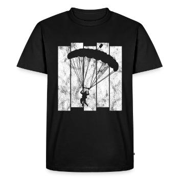 Skydiving Parachute - Men's Premium Organic T-Shirt - black - Front - Nico (187cm)