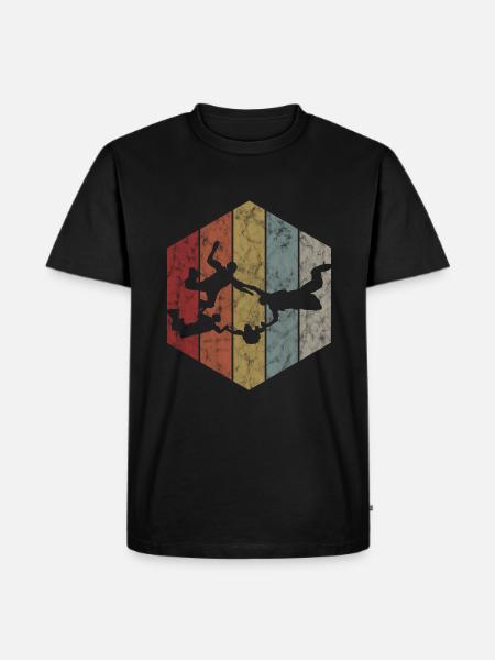 Skydiving Parachute - Men's Premium Organic T-Shirt - black