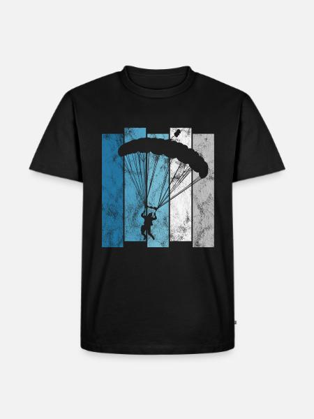 Skydiving Parachute - Men's Premium Organic T-Shirt - black
