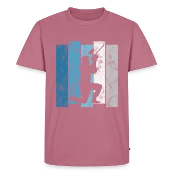 Paintballer Softair Airsoft Paintball Retro Gotcha - Männer Premium Bio T-Shirt - Mauve - Vorne - Nico (187cm)