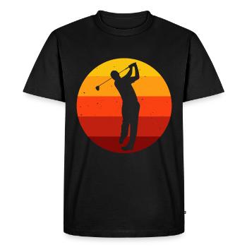 Golfer Golf Club Golf Retro Golf Golfs Golf - T-shirt Premium bio Homme - noir - Devant - Nico (187cm)