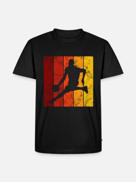 Basketteur basket-ball basket-ball - T-shirt Premium bio Homme - noir
