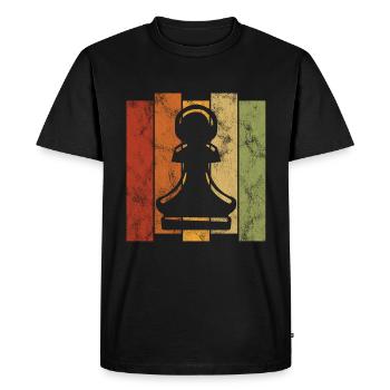 Échecs rétro échecs d’échecs - T-shirt Premium bio Homme - noir - Devant - Nico (187cm)
