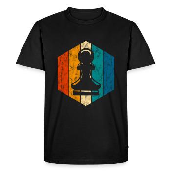 Échecs de jeu d’échecs de jeu d’échecs - T-shirt Premium bio Homme - noir - Devant - Nico (187cm)