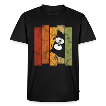 Chats chat rétro chat miau chat - T-shirt Premium bio Homme - noir - Devant - Nico (187cm)