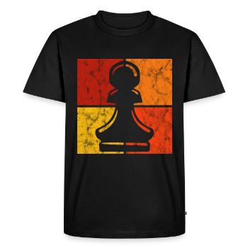 Jeu d’échecs rétro jeu d’échecs jeu d’échecs - T-shirt Premium bio Homme - noir - Devant - Nico (187cm)