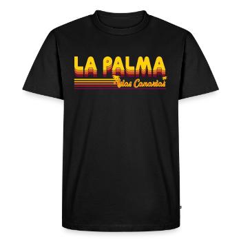 La Palma Island of the Canary Islands - Men's Premium Organic T-Shirt - black - Front - Nico (187cm)