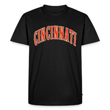 Cincinnati - T-shirt Premium bio Homme - noir - Devant - Nico (187cm)