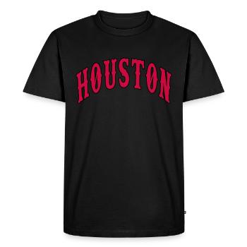 Houston - T-shirt Premium bio Homme - noir - Devant - Nico (187cm)