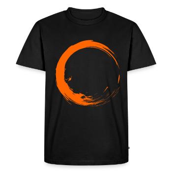 Cercle brosse design Nouvelle forme vectorielle cadeau - T-shirt Premium bio Homme - noir - Devant - Nico (187cm)