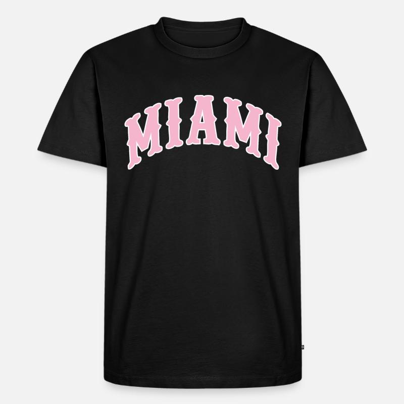 Miami - Männer Premium Bio T-Shirt - Schwarz