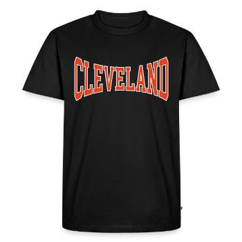 Cleveland - T-shirt Premium bio Homme - noir - Devant - Nico (187cm)
