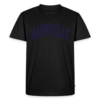 Nashville - T-shirt Premium bio Homme - noir - Devant - Nico (187cm)