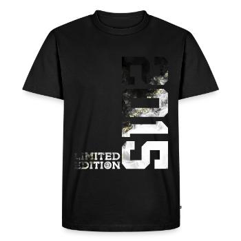 ÉDITION LIMITÉE 2015 COOL 11E ANNIVERSAIRE - T-shirt Premium bio Homme - noir - Devant - Nico (187cm)