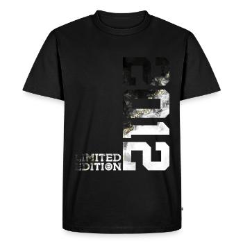 ÉDITION LIMITÉE 2012 COOL 14E ANNIVERSAIRE - T-shirt Premium bio Homme - noir - Devant - Nico (187cm)