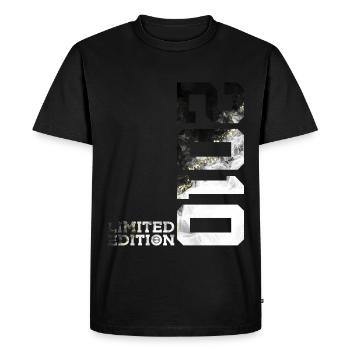 ÉDITION LIMITÉE 2010 COOL 16E ANNIVERSAIRE - T-shirt Premium bio Homme - noir - Devant - Nico (187cm)