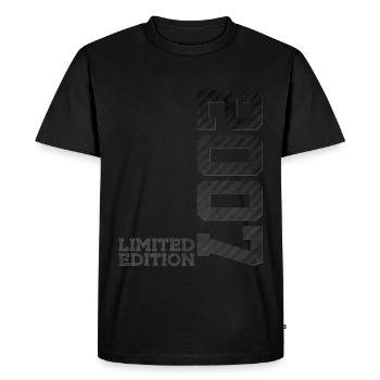 19E ANNIVERSAIRE ÉDITION LIMITÉE 2007 - T-shirt Premium bio Homme - noir - Devant - Nico (187cm)