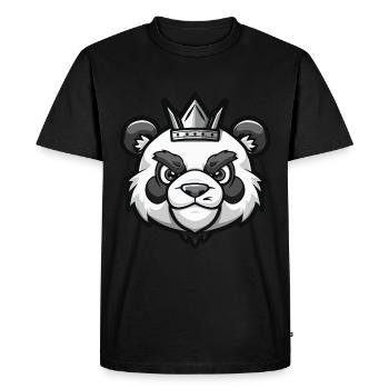 Couronne de panda - T-shirt Premium bio Homme - noir - Devant - Nico (187cm)