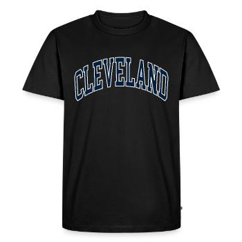 Cleveland - T-shirt Premium bio Homme - noir - Devant - Nico (187cm)