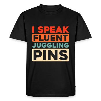 Jongleur - T-shirt Premium bio Homme - noir - Devant - Nico (187cm)